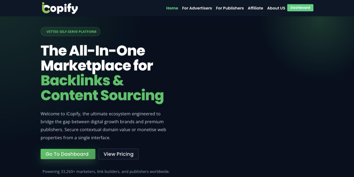 iCopify homepage