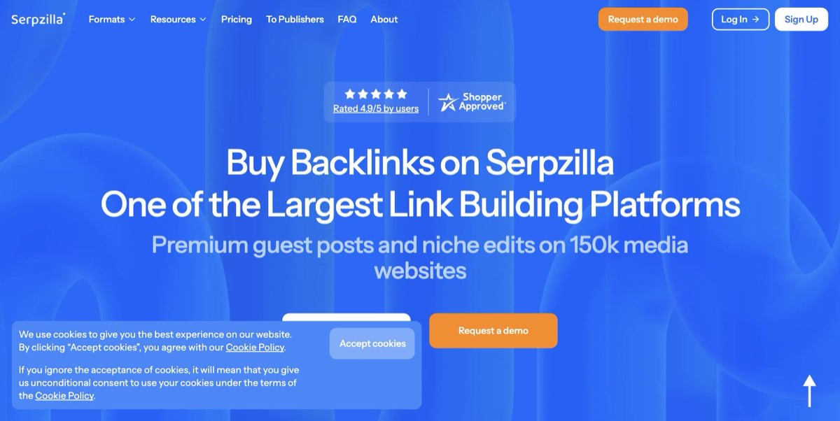 Serpzilla homepage